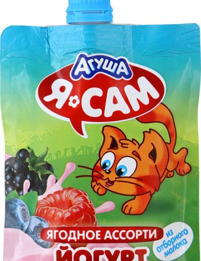 Йогурт Агуша Я Сам питьевой ягодный