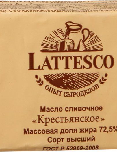 Масло Lattesco Крестьянское 72