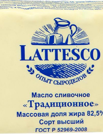 Масло Lattesco Традиционное 82
