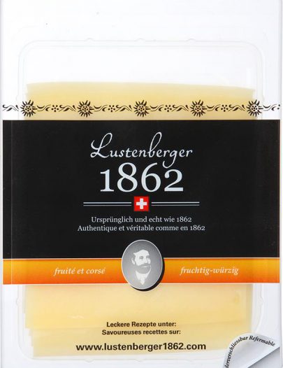 Сыр Lustenberger 1862 фруктово-пряный нарезка 50%