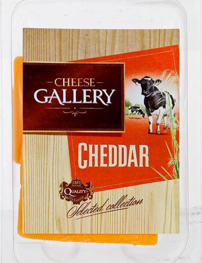 Сыр Cheese Gallery Чеддер красный нарезка 45%