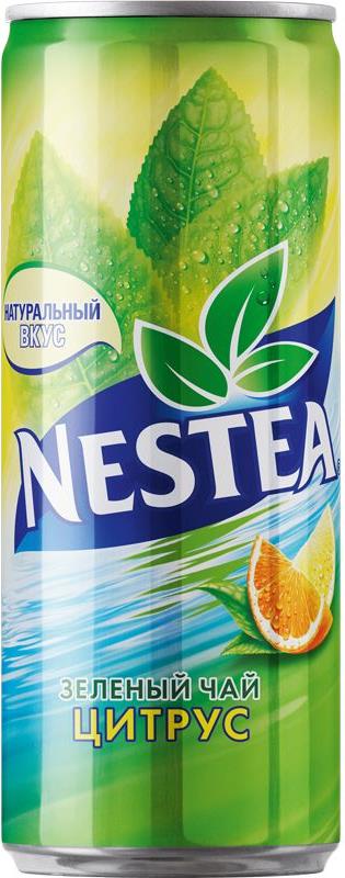 Холодный чай Nestea зеленый цитрусовый