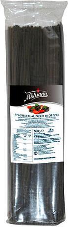 Спагетти Molisana с чернилами черной каракатицы