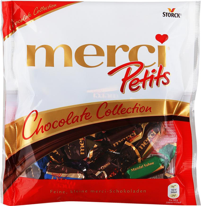 Шоколадные конфеты  Merci Petits ассорти