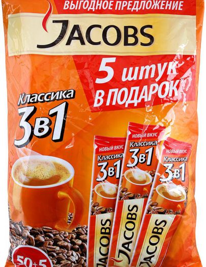 Растворимый кофе Jacobs 3-в-1 классика