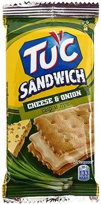 Крекер Tuc Сэндвич сыр и лук в коробке