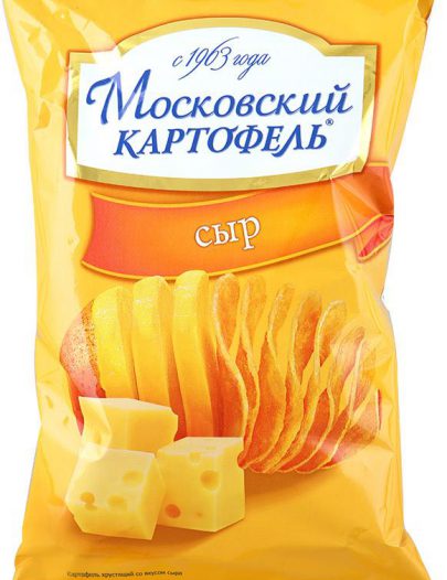 Чипсы Московский картофель с сыром в пленочной упаковке
