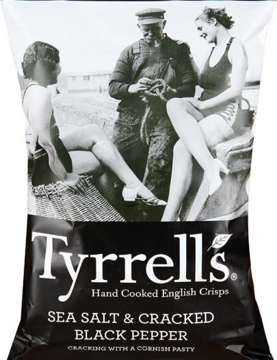 Чипсы Tyrrells с сморской солью и черным перцем