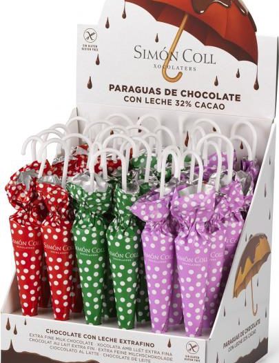 Шоколадные зонтики Simon Coll к Пасхе из молочного шоколада