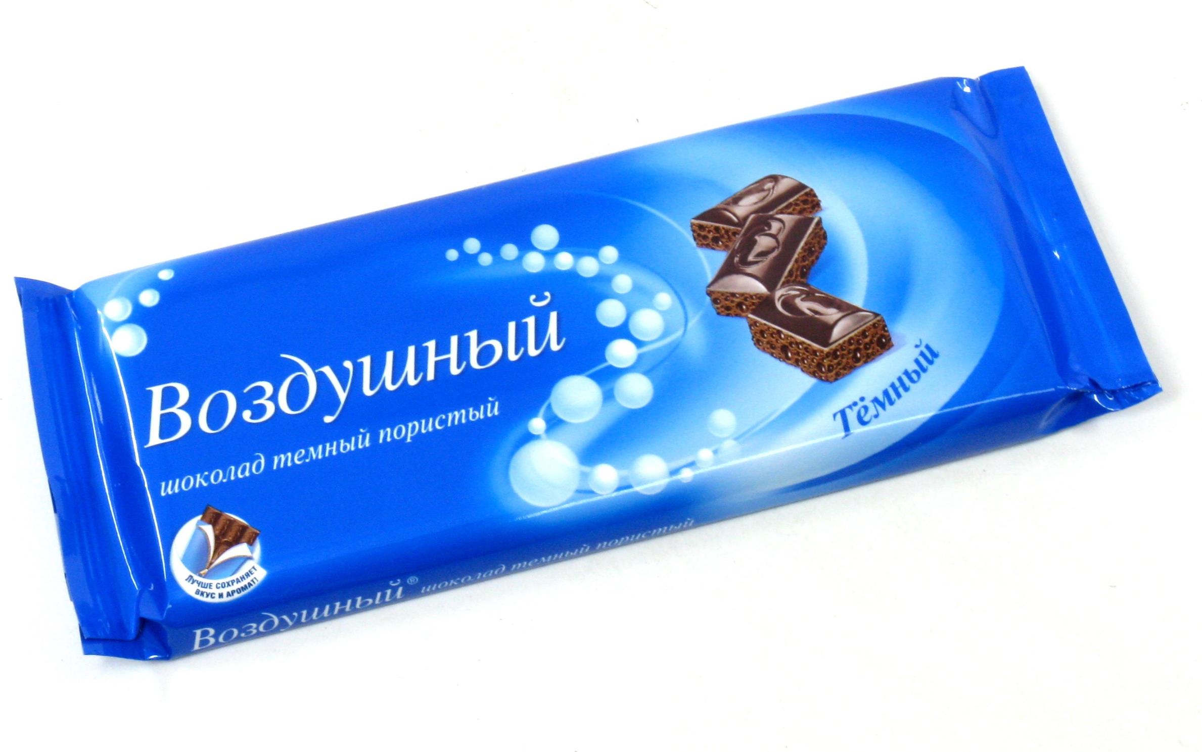 Шоколад воздушный молочный пористый 85гр
