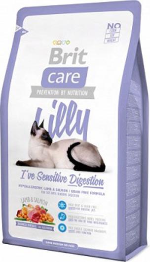 Корм Brit для кошек с чувствительным пищеварением с ягненком и лососем