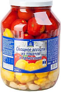 Ассорти овощное Horeca Select из томатов и патиссонов