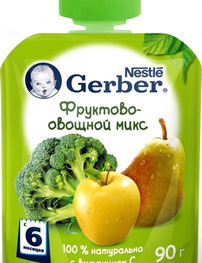 Пюре Gerber фруктово-овощной микс