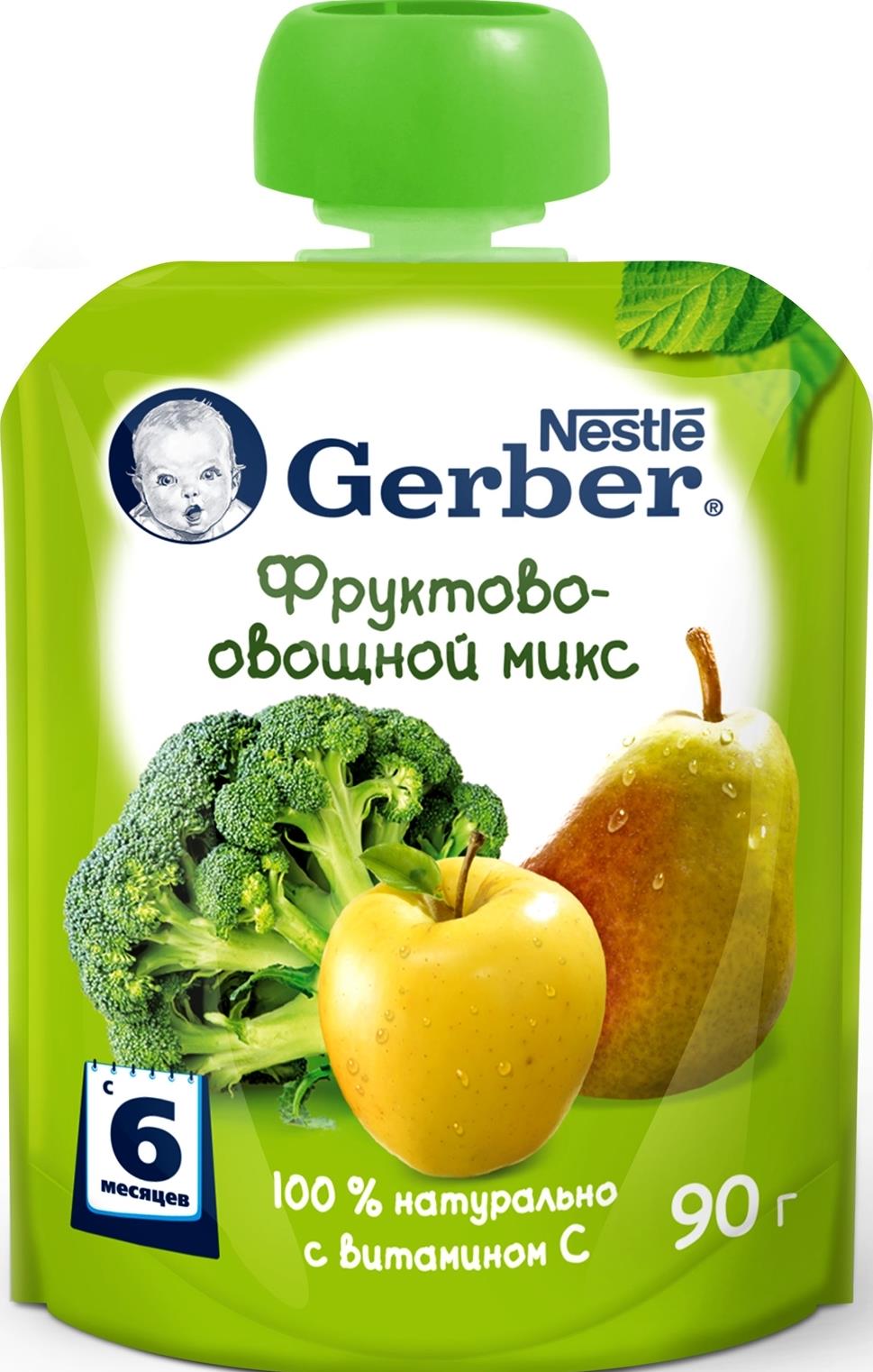 Пюре Gerber фруктово-овощной микс