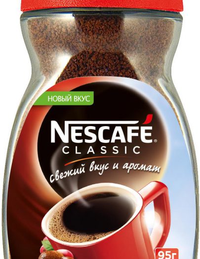 Натуральный растворимый гранулированный кофе "NESCAFÉ® Classic".