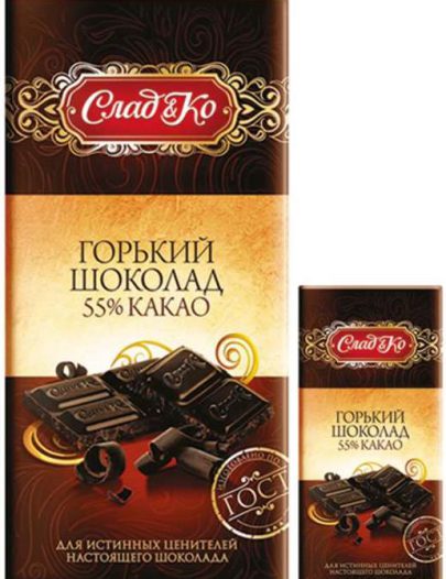 Шоколад СладКо классический горький