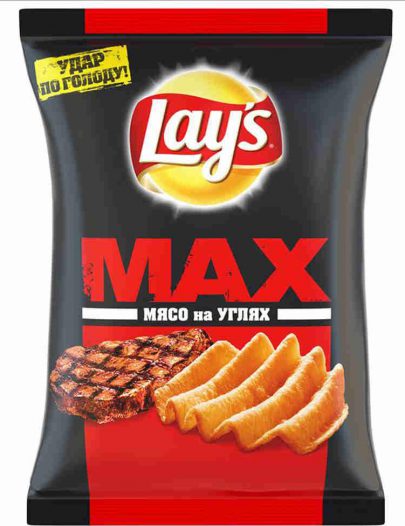 Чипсы Lay's Max мясо на углях