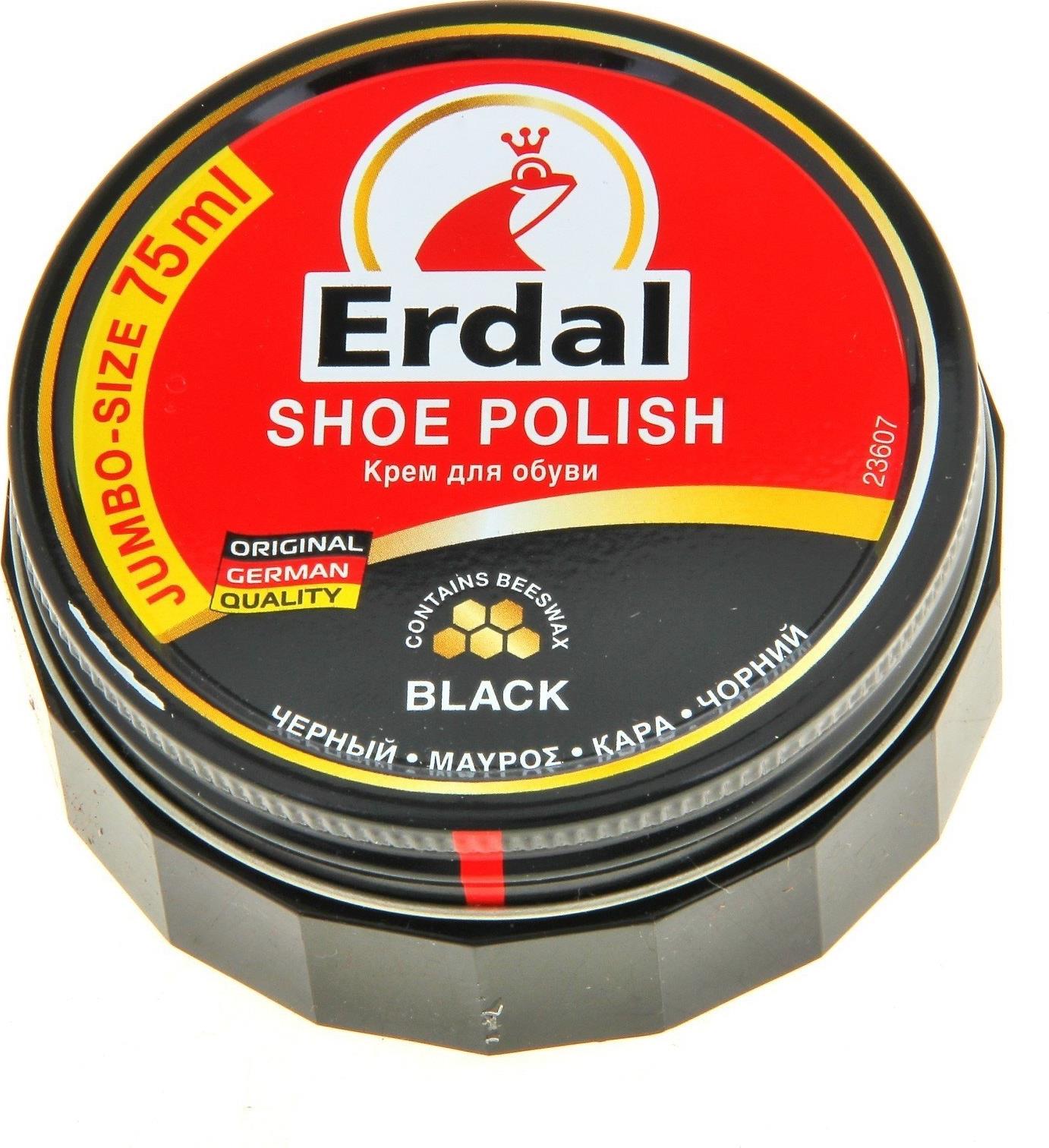 Крем для обуви Erdal в баночке черный