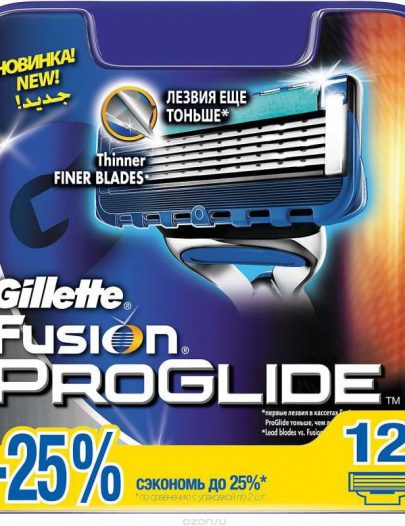 Сменные кассеты Gillette Fusion Proglide