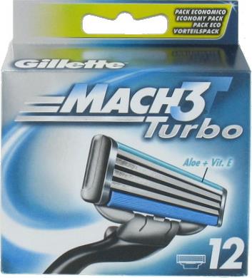 Сменные касcеты Gillette Mach3 Turbo