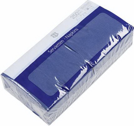 Салфетки H-Line трехслойные синие 33х33 см