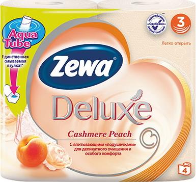 Туалетная бумага Zewa Deluxe Персик
