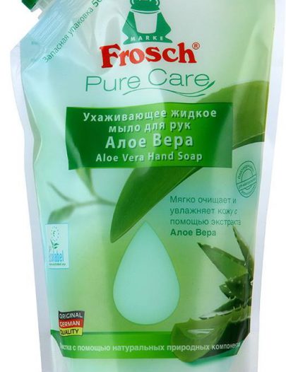 Жидкое мыло Frosch для рук Алоэ Вера Запасной блок