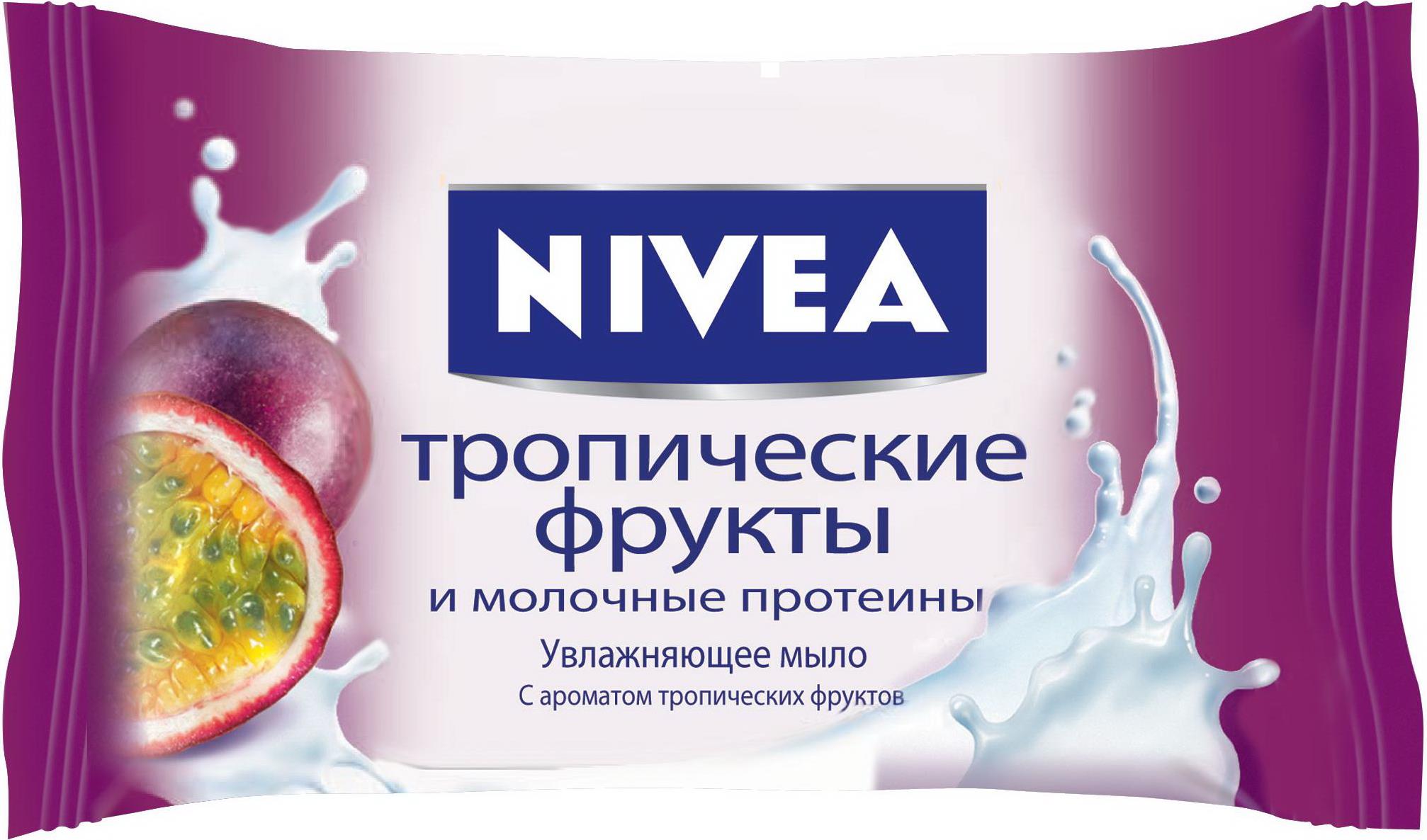 Мыло-уход Nivea Тропические фрукты и Молочные протеины