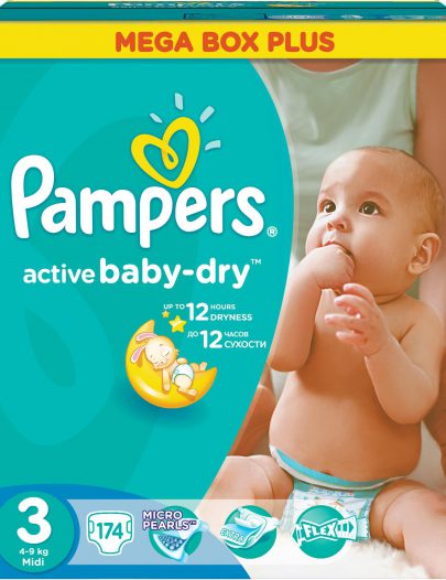 Подгузники Pampers Active Baby Midi (4-9 кг)