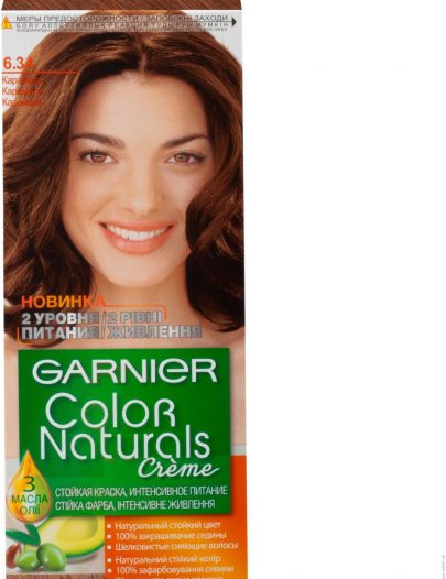 Краска для волос Garnier карамель 6.34