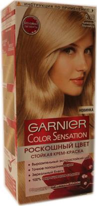 Краска для волос Garnier Color Sensation Роскошь цвета кремовый перламутр 9.13