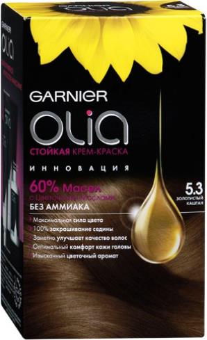 Крем-краска Garnier Olia золотой каштан 5.3