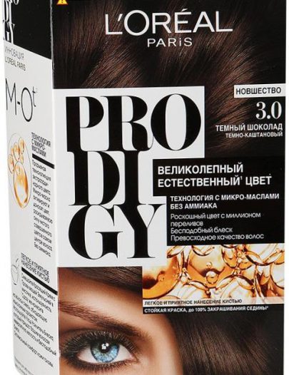 Краска для волос L'Oreal Prodigy темный шоколад 3.0