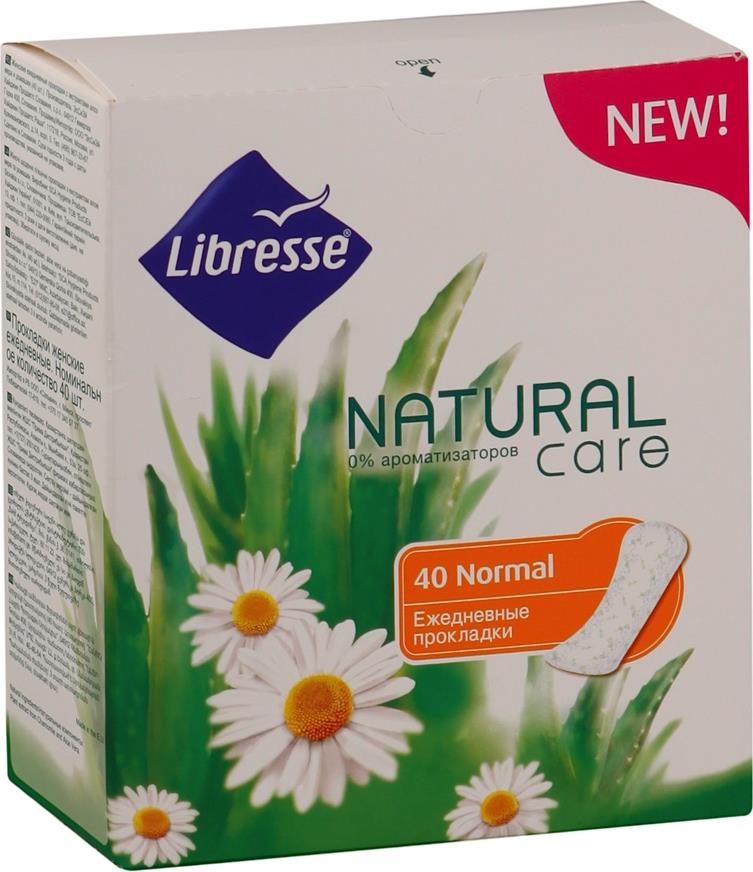 Прокладки Libresse Natural care normal ежедневные