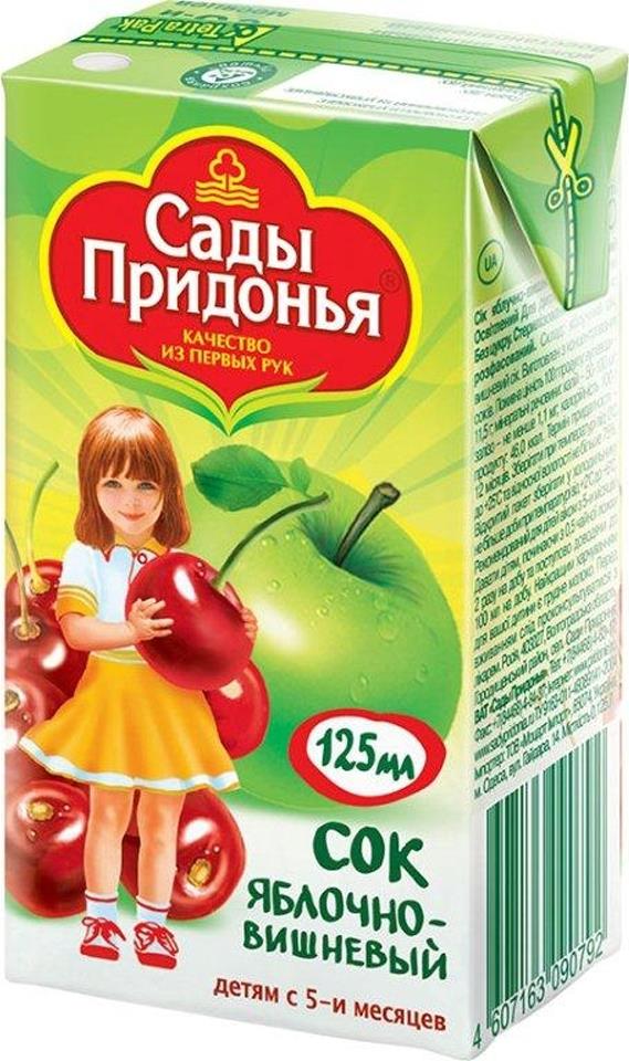 Сок Сады Придонья Яблоко-вишня в упаковке