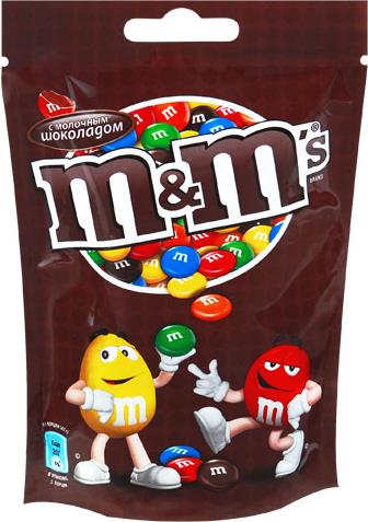 Драже M&M's Maxi с молочным шоколадом в упаковке