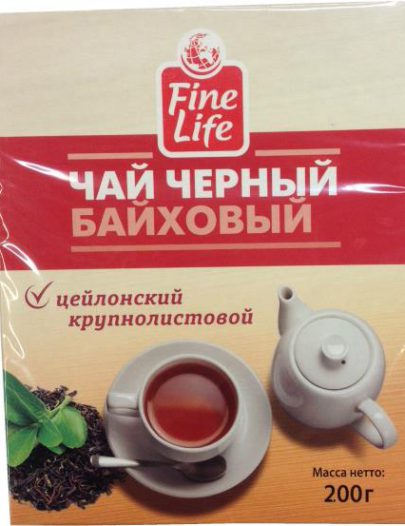 Чай Fine Life черный байховый цейлонский крупнолистовой