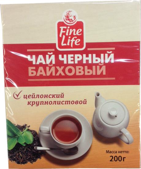 Чай Fine Life черный байховый цейлонский крупнолистовой