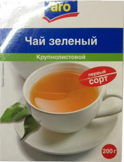 Чай Aro зеленый крупнолистовой
