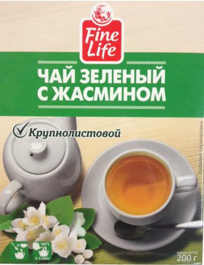 Чай Fine Life зеленый с жасмином крупнолистовой