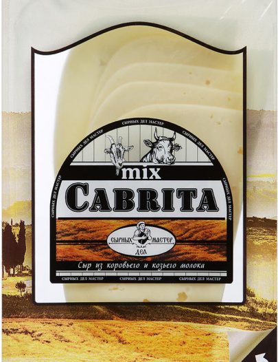 Сыр Сырных дел мастер Cabrita mix из козьего и коровьего молока 50% нарезка
