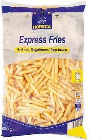 Картофель фри Horeca Select экспресс 9х9 мм быстрозамороженный