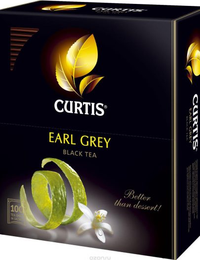 Чай Curtis Earl Grey черный в пакетиках 100х2г