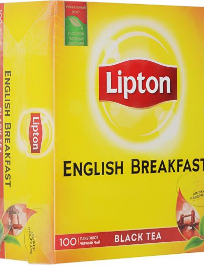 Чай Lipton English Breakfast черный в пакетиках 100х2г