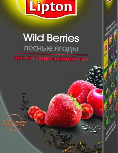 Чай Lipton Wild Berries черный фруктовый в пакетиках 25х1