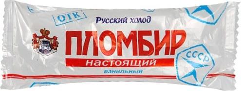 Мороженое Русский Холодъ эскимо пломбир настоящий ванильный 15%