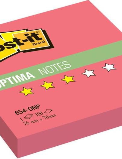 Стикеры Post-It Optima 76Х76 100 листов розовые
